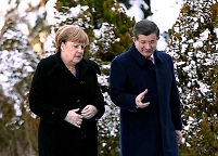 Merkel and Davutoglu